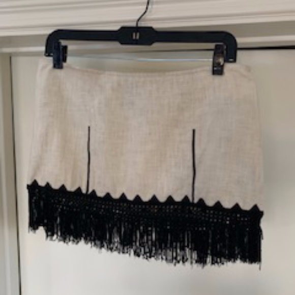 Free People Fringed Mini Skirt - Picture 1 of 4
